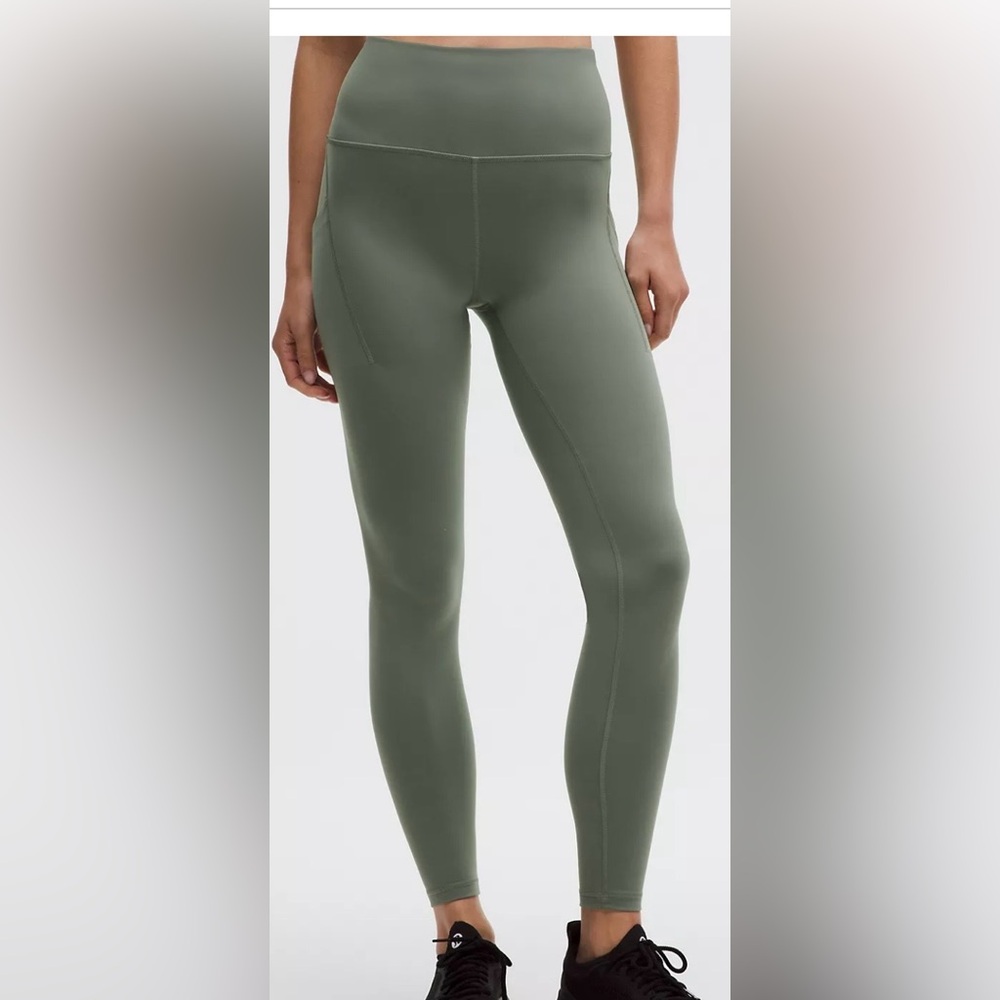 Lululemon Women's High-Waisted sage green size 4 leggings